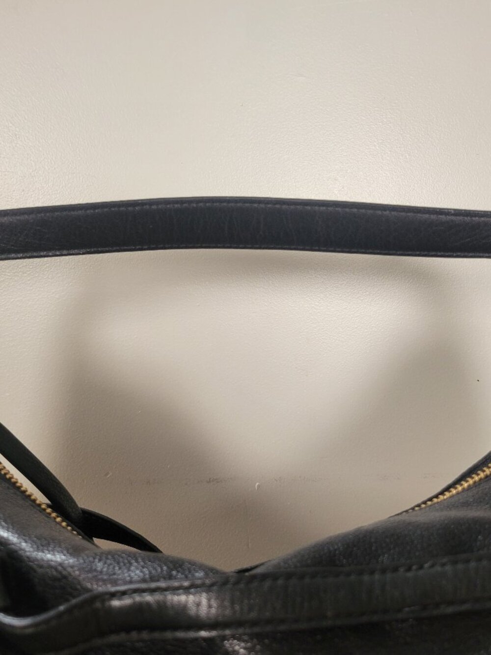 Coach Black Pebbled Leather Shoulder Bag | Gold Hardware | Classic Hobo Style - Picture 14 of 14